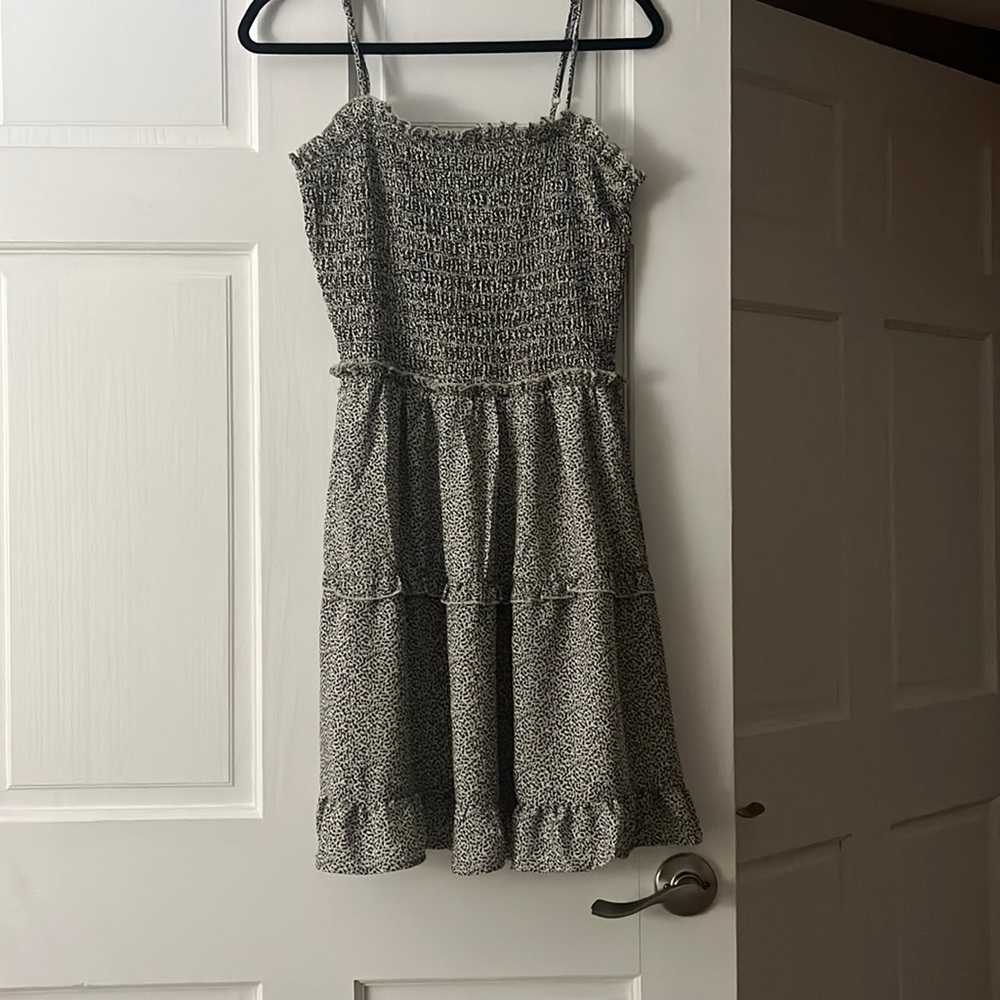 Small Leopard Print Knee Length Dress
